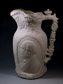 Antique Queen Victoria Prince Albert Royal Pitcher