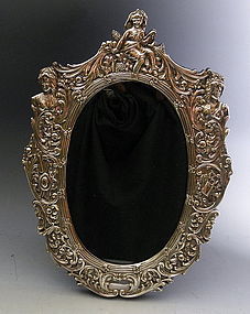 Large Ornate English Sterling Silver Picture Frame