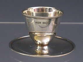 Antique James Deakin & Sons Sterling Silver Eggcup British