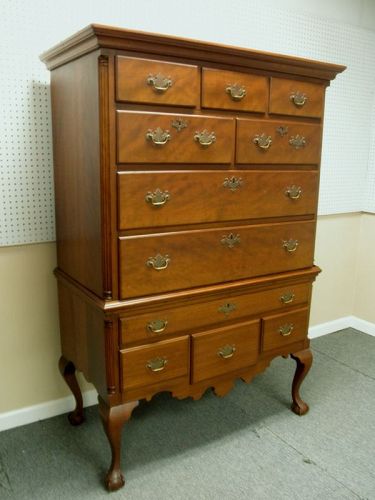 18th C Pennsylvania Walnut Chippendale Highboy Ball and Claw Feet