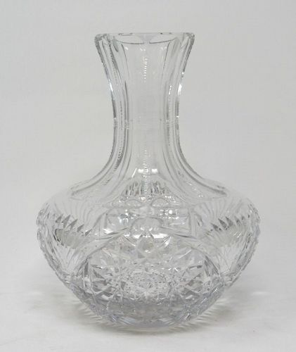 Unusual Shape American Brilliant Cut Glass Carafe