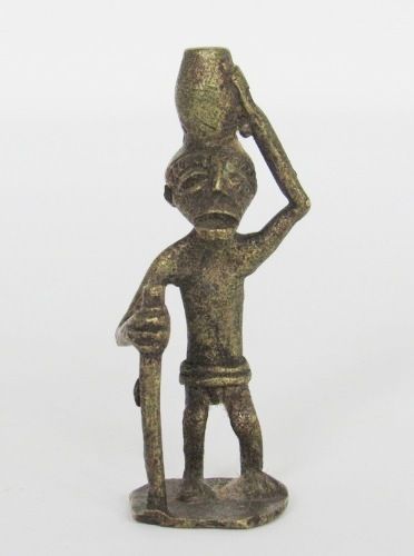 Small Brass Ashanti African Gold Weight from Ghana