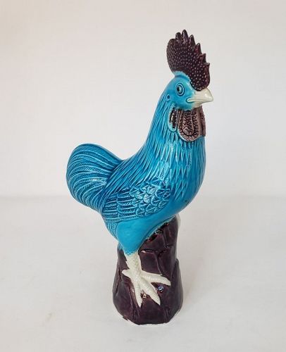 porcelain rooster statue