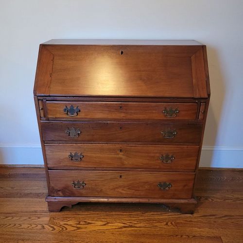 18th C American Southern Walnut Slant Front Desk