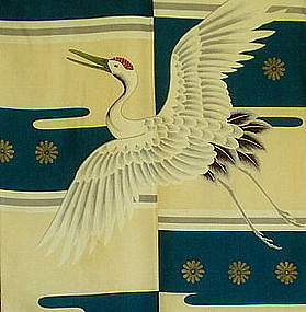 Mid 1930's Japanese Child's Silk Kimono